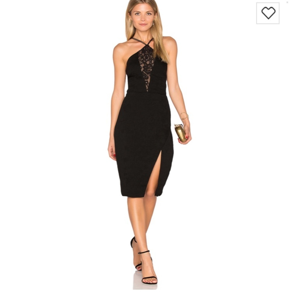 NEW • Saylor • Audree Black Lace Dress XS